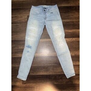 American Eagle Women's Super Low Jegging Jeans Size 2 Regular Stretch Denim